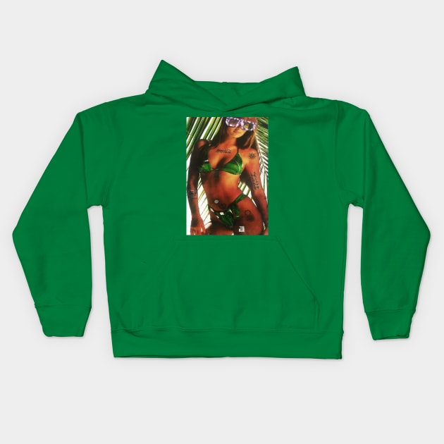 Paulina Porizkova Tatoo 3D Kids Hoodie by FREESA